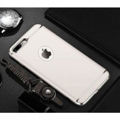Husa pentru Apple iPhone 8 ofera protectie 3in1 Ultrasubtire Lux Silver Matte
