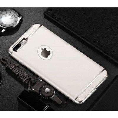 Husa pentru Apple iPhone 8 ofera protectie 3in1 Ultrasubtire Lux Silver Matte foto