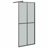 Paravan duș walk-in 80x195 cm sticlă securizată culoare &icirc;nchisă