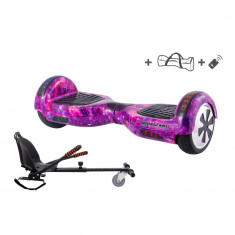 Pachet COMBO: Hoverkart (Hoverseat, scaun) si Hoverboard Purple, 6,5 inch cu geanta cadou, motor de 700W foto