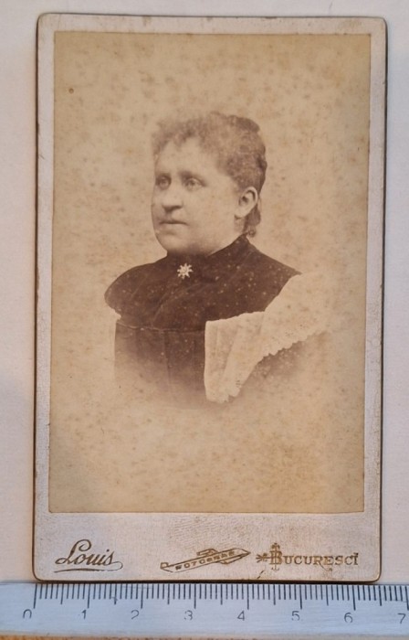 Carte-de-vizită (CDV) &ndash; Louis, Bucuresci (Calea Moșilor 127) &ndash; c. 1890 &ndash; verso Wachtl