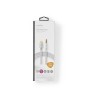 Cablu USB TYPE C tata - Jack 3.5 mm tata 1m aurit argintiu Nedis