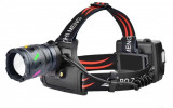 Lanterna Frontala LED Laser 30W Zoom Telescopic 3 Acumulatori 18650 Incarcare USB