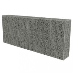 Perete gabion cu capace, 300 x 50 x 150 cm, otel galvanizat