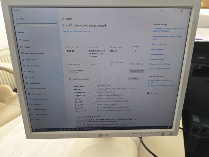 Monitoare 5:4 LED LG 19MB35PM-W, 19 inch, Panel IPS, Alb/white