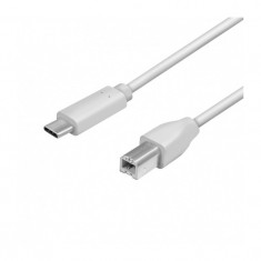 Cablu USB2.0 TYPE C - USB B tata 1m 3A gri LOGILINK CU0160 4052792053159