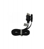 Cablu de date USB la Micro USB Ultra plat-Lungime 95cm-Culoare Negru, Otb