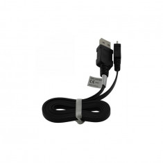 Cablu de date USB la Micro USB Ultra plat-Lungime 95cm-Culoare Negru