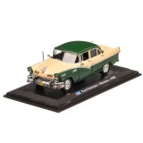 Macheta Auto Ford Fairlane Taxi Havana 1956 &ndash; Crem cu Verde, Scara 1:43