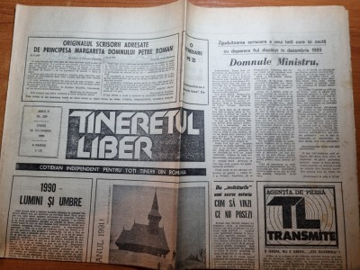 ziarul tineretul liber 28 decembrie 1990- art principesa margareta foto