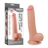 Dildo cu Ventuza Lovetoy Skinlike Soft Dong 21cm, Diametru 4.4cm, Material TPE, Realist