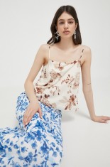 Abercrombie &amp; Fitch bluza femei, culoarea maro, modelator