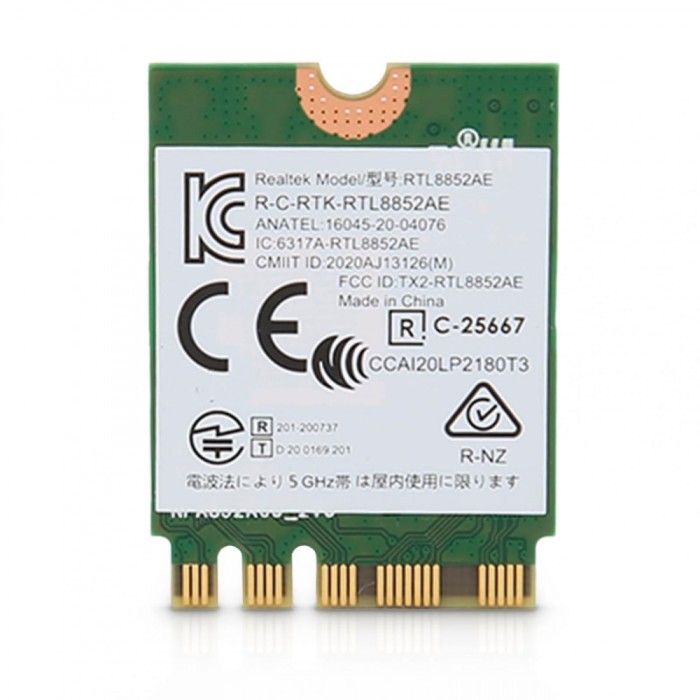 Modul Wifi 6 RTL8852AE, NGFF M.2 1800Mbps 802.11AX, 2.4G, 5G, Bluetooth 5.2