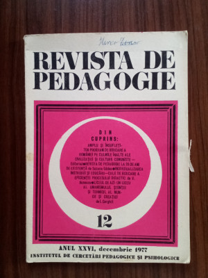 Revista de pedagogie Nr. 12/1977 foto