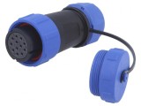 Mufă SP21 Mamă 12 Pin cu Capac Protecție IP68 7-12mm 5A