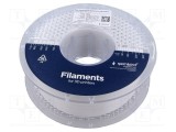 Filament PET-G 1,75mm alb 1kg High Speed GEMBIRD
