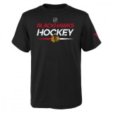 Chicago Blackhawks tricou de copii Apro Wordmark Ss Ctn Tee black - Dětsk&eacute; L (13 - 14 let)