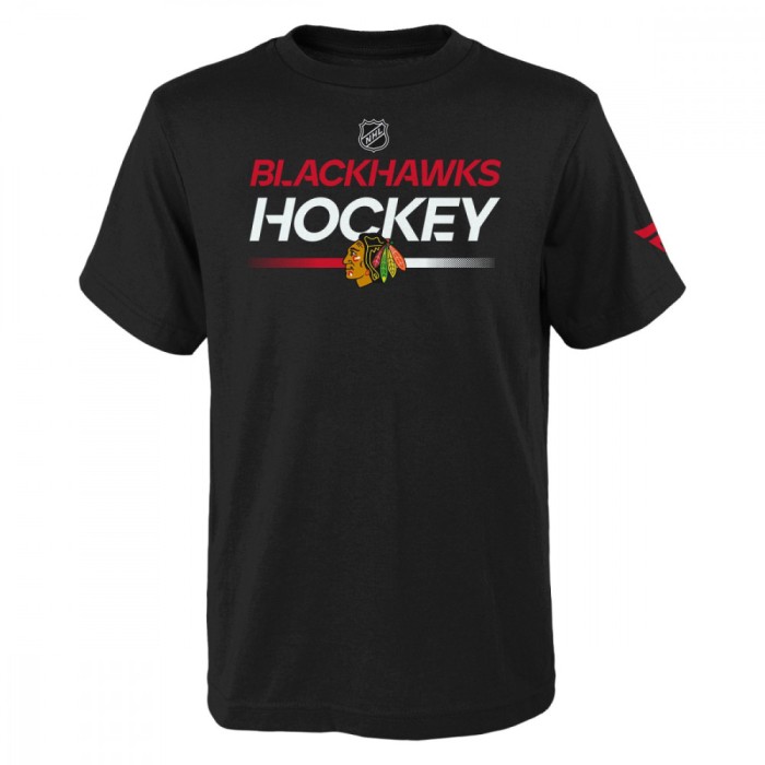 Chicago Blackhawks tricou de copii Apro Wordmark Ss Ctn Tee black - Dětsk&eacute; L (13 - 14 let)