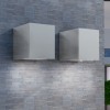 VidaXL Corpuri de iluminat tip cub pentru perete exterior, 2 buc. 42224