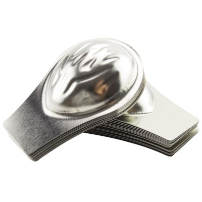 Forme de copt fursecuri nuci, tabla, argintiu, 7.1 x 4.7 cm, 26 bucati foto