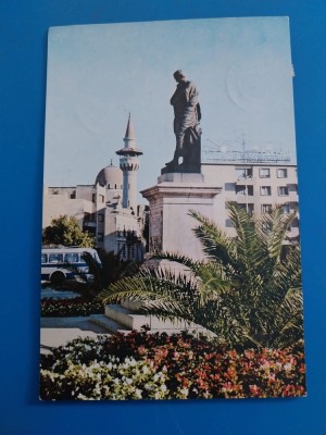 CPIB 23091 CARTE POSTALA - CONSTANTA. STATUIA LUI OVIDIU, CIRCULATA, 1971, STAMPILE, TIMBRU foto