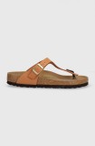 Birkenstock șlapi femei, culoarea maro, cu toc plat 1025062-gbrown