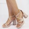 Sandale elegante bej cu platforma 3263 M12