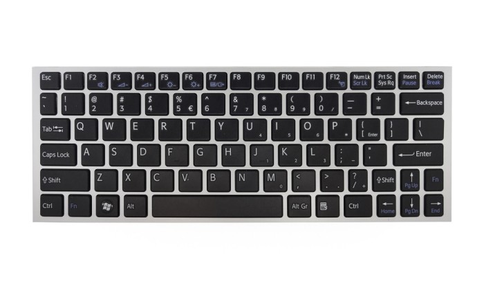 Tastatura Laptop, Sony, Vaio VPC-YA, VPC-YB, VPCYA, VPCYB, argintie, layout US, V1