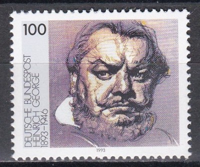Germania 1993 - 100 de ani de la nașterea lui Heinrich George, actor, MNH foto