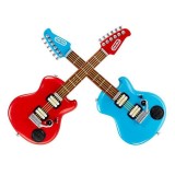 Set Chitara electrica pentru copii Little Tikes My Real Jam, set 2 bucati, Bluetooth, moduri interactive, 3+ ani