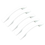 Cumpara ieftin Set 5 x Manere din plastic, 2110-09, lungime 150 mm, distanta gauri 96 mm, alb