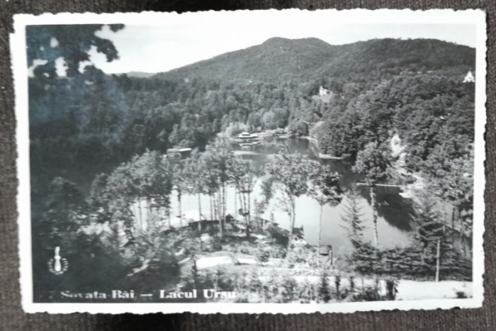 Carte postala, Sovata Bai Lacul Ursu, 1936