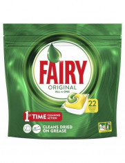 Tablete detergent pentru masina de spalat vase capsule Fairy Original All in One, 22 bucati foto
