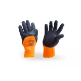 Manusi de protectie din tesatura si latex, manseta elastica, multicolore, GF-0432