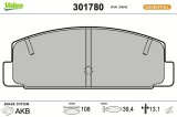 Set plăcuțe fr&acirc;nă VALEO 301780