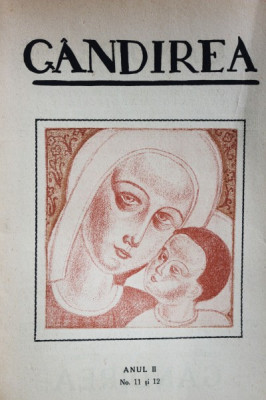 Revista Gandirea,Anul II.Nr.11 si 12,Ianuarie 1923 foto