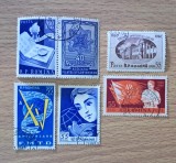 Lot 6 Timbre Romania 1959-1960 Ziua Timbrului Filatelie Centenarul Universitatii Iasi FMTD Stampilate - RO1