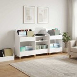 Cumpara ieftin Set de Rafturi pentru Media 3 buc. Alb 212 x 46 x 112 cm