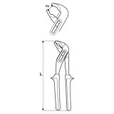 Topmaster 210122 - Cleste reglabil cu articulatie intrepatrunsa 250 mm