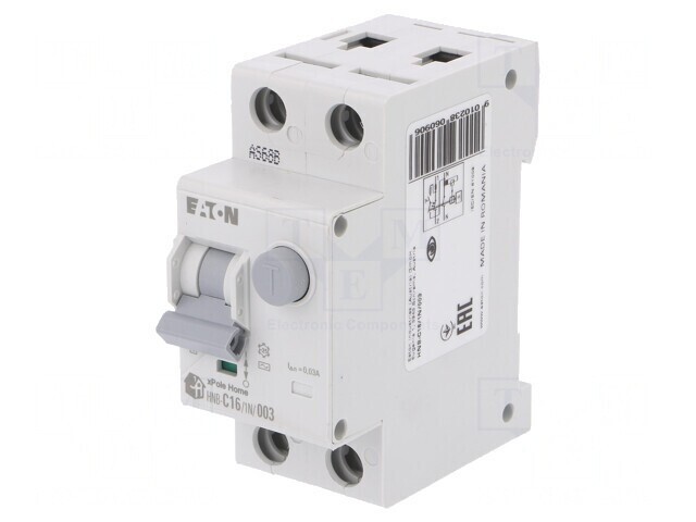 &Icirc;ntrerupător RCBO 16A 30mA 1P+N 230VAC IP20