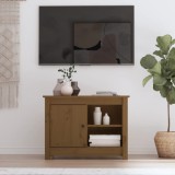 Cumpara ieftin Comodă TV, maro miere, 70x36,5x52 cm, lemn masiv de pin