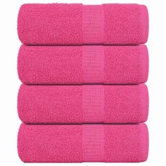 vidaXL Prosoape de sapun 4 buc roz 30x30 cm 360 g/m? 100% bumbac foto