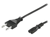 Cablu Goobay 2x0,75mm&sup2; CEE 7/16 la IEC C7 mamă PVC 0,5m negru 97359