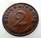 7.455 GERMANIA WWII 2 REICHSPFENNIG 1940 J, Europa, Bronz