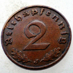 7.455 GERMANIA WWII 2 REICHSPFENNIG 1940 J