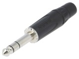 Conector Jack 6,3mm Mufă Tată Stereo cu 3 Piste - AMPHENOL