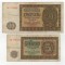 Lot 2 Bancnote Republica Democrata Germana - 5 , 20 Marci 1948