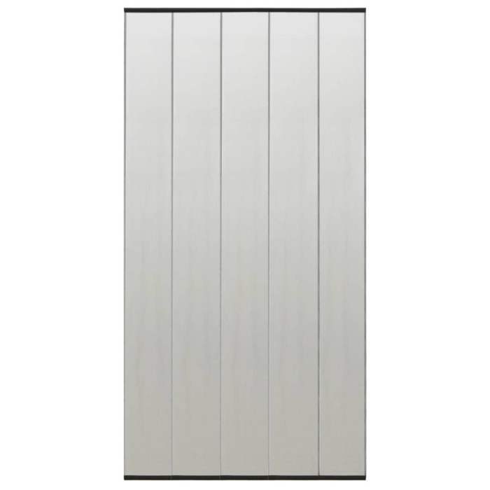 vidaXL Paravan antiinsecte cu perdea plasă neagră 100x220 cm poliester