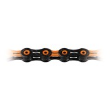 Lant KMC X11SL DLC 116L Bolt-5.5mm 11V Negru/Portocaliu Cod:525240437RM