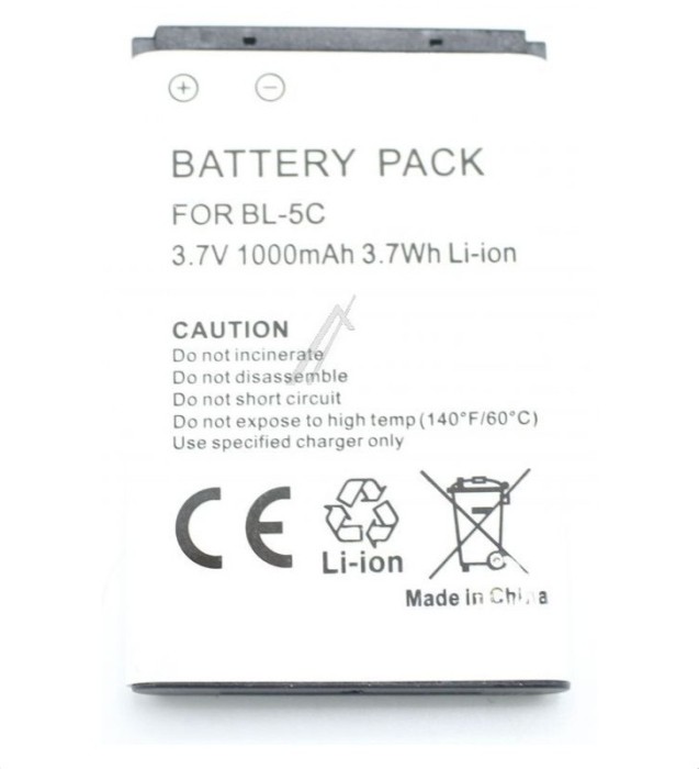 3,7V-1000MAH 3,7V-1000MAH LI-ION ACUMULATOR GSM NOKIA BL-5C